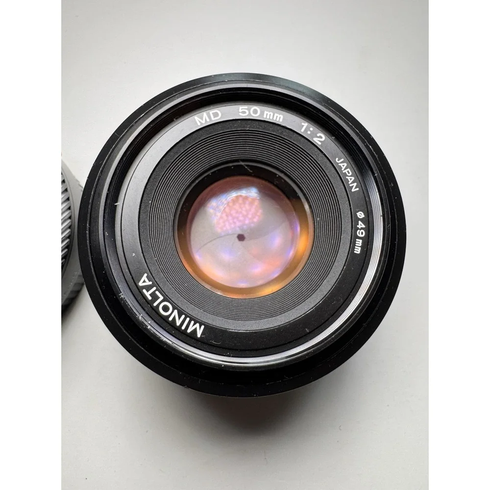 Minolta MD 50mm 1:2 F/2 Lens